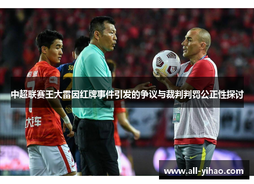 中超联赛王大雷因红牌事件引发的争议与裁判判罚公正性探讨